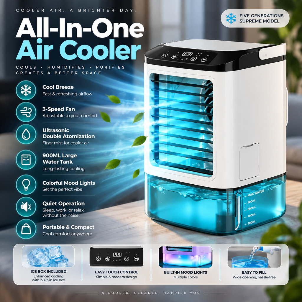 BreezeBox Portable Air Cooler