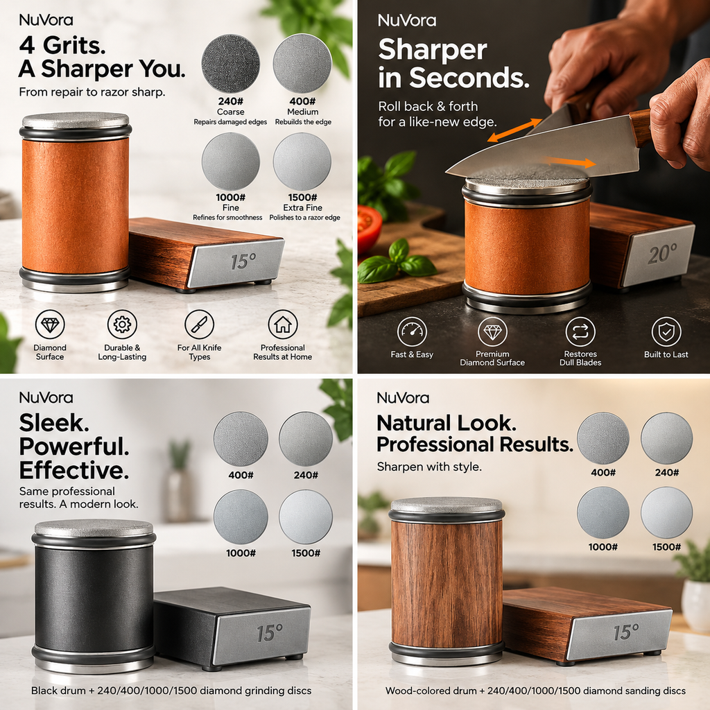EdgeRoll Magnetic Knife Sharpner